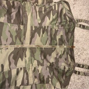 Trendy Camouflage Zip-Up Dress